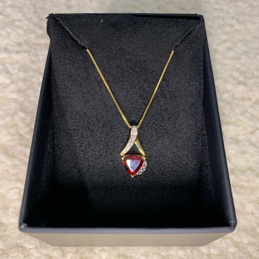 Ruby-Like Necklace